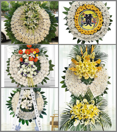 江西赣州石城县横江镇小姑村花圈速递